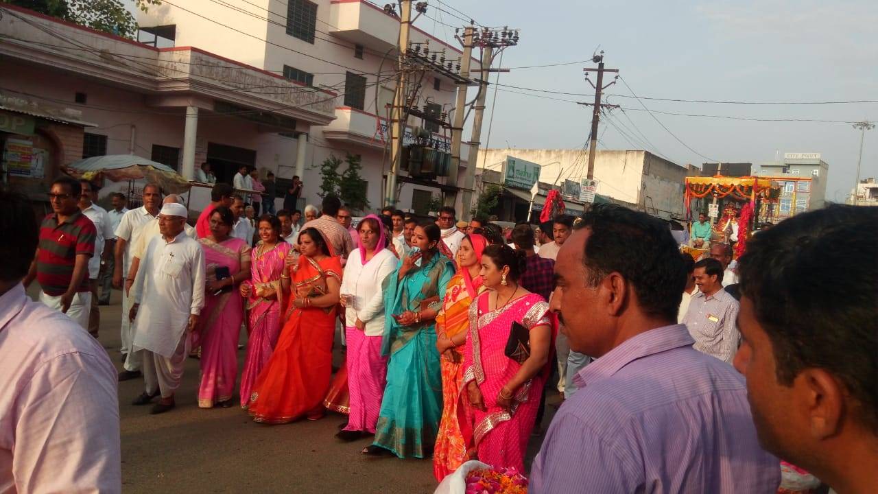 तीज माता की सवारी का स्वागत  - सालासर बस स्टैंड, सीकर  - 13-08-2018